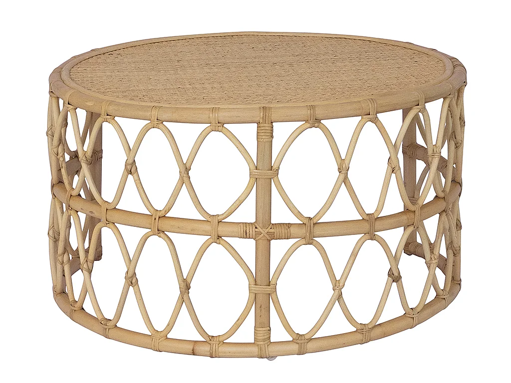 Tables basses gigognes - Rotin - Coloris : Naturel - RONITA