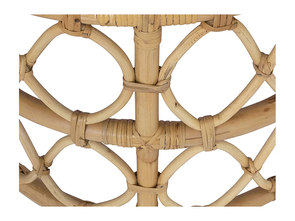 Inschuifbare salontafel van rotan - Naturelkleurig - RONITA