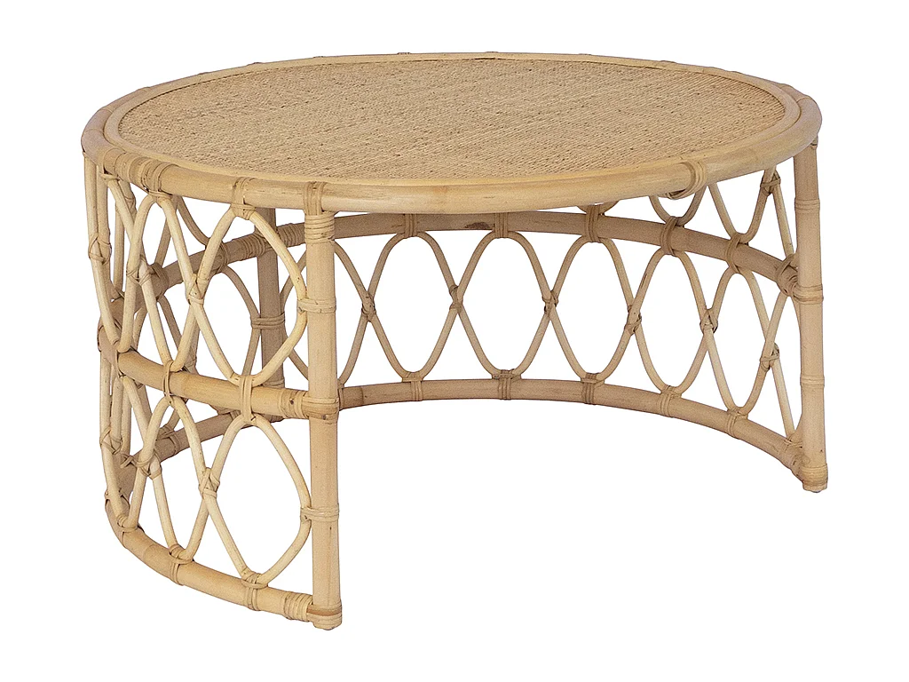 Tables basses gigognes - Rotin - Coloris : Naturel - RONITA