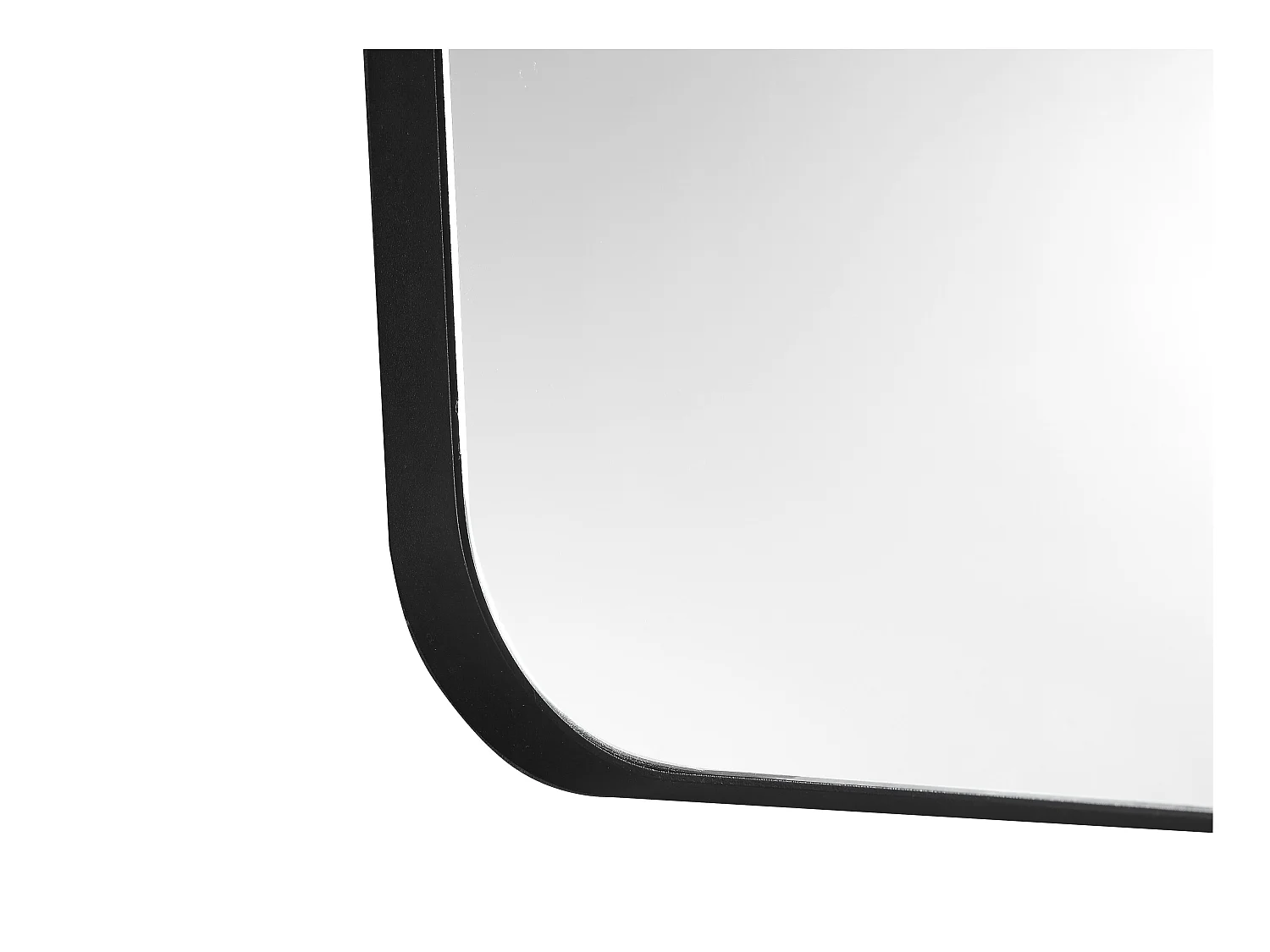 Espejo de baño rectangular con marco negro - 50x80 cm - DEMETRIA