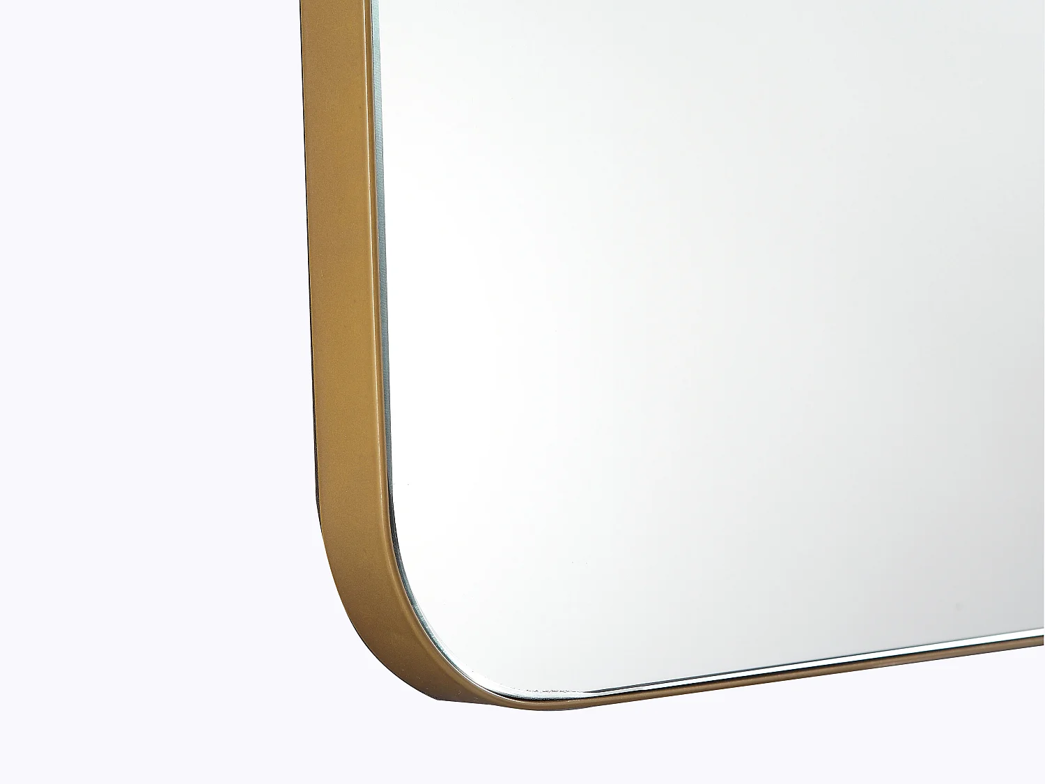 Espelho de casa de banho retangular contorno dourado 50x80 cm - DEMETRIA