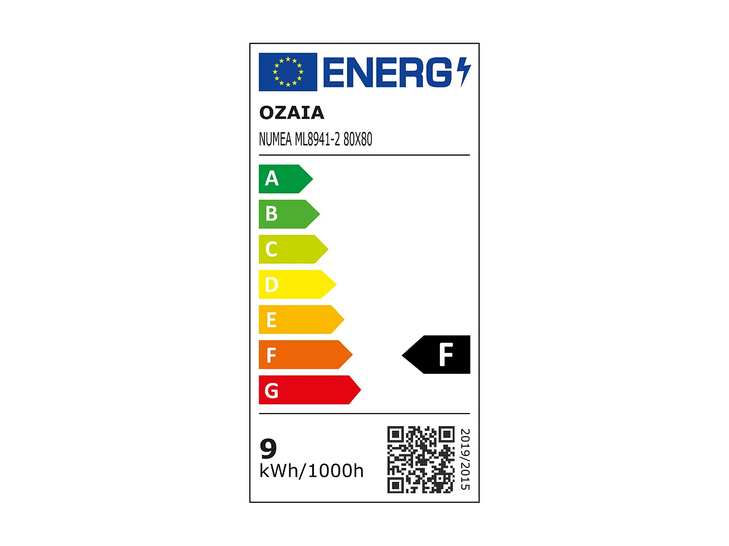 Okrągłe lustro łazienkowe z podświetleniem LED NUMEA - Dł. 80 cm
