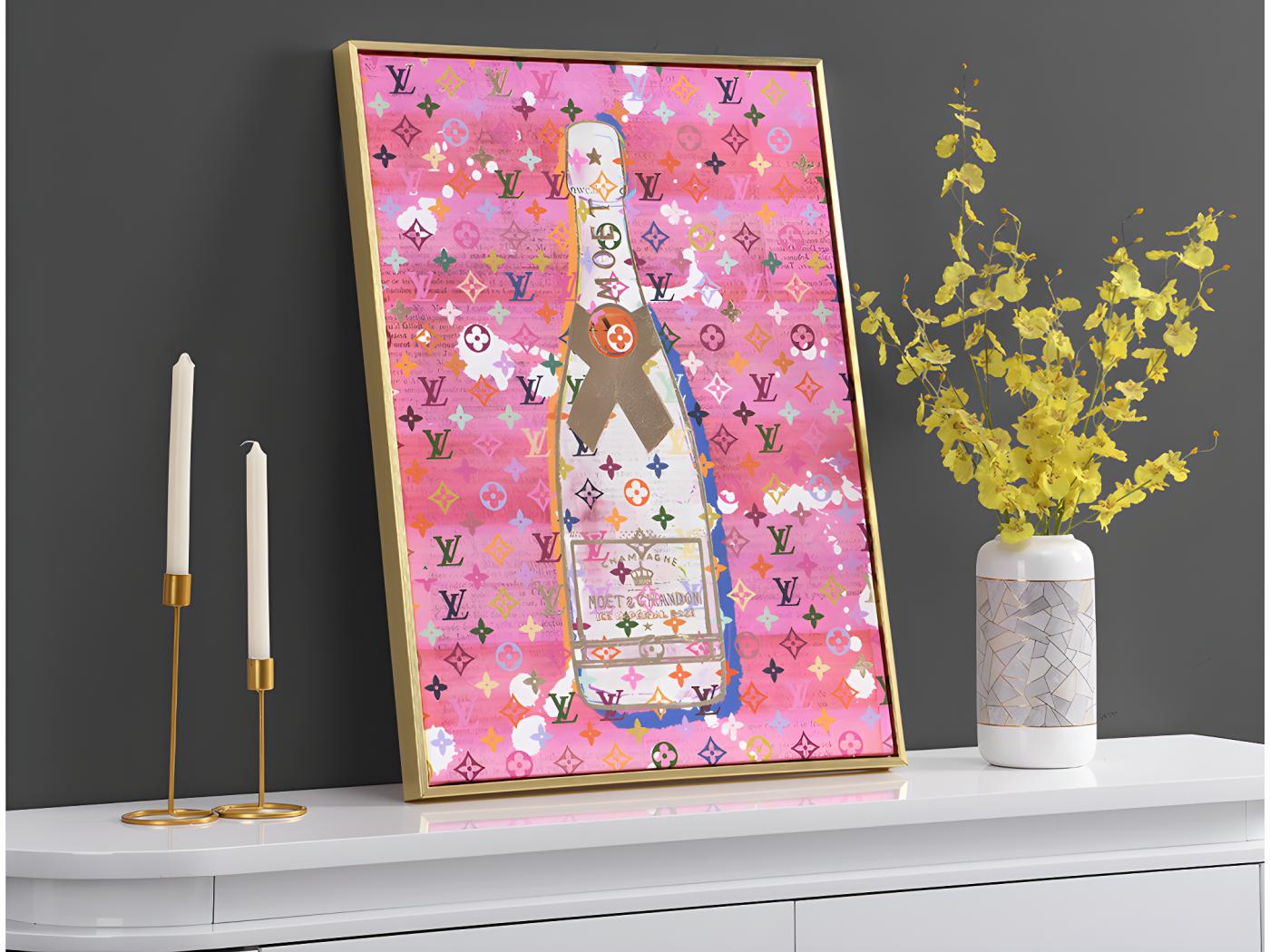 Tela stampata su telaio 60 x 80 cm Telaio in Legno Multicolore NIVALO