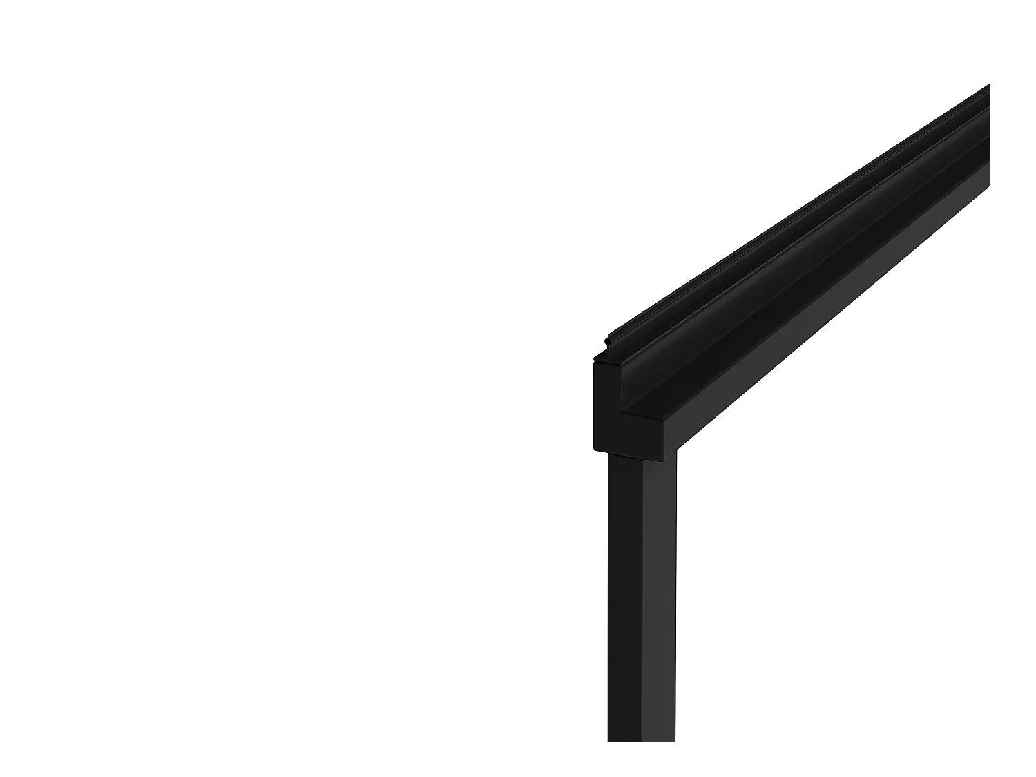 Mampara corredera para bañera negro mate con toallero - 120x140 cm - WAIMEA