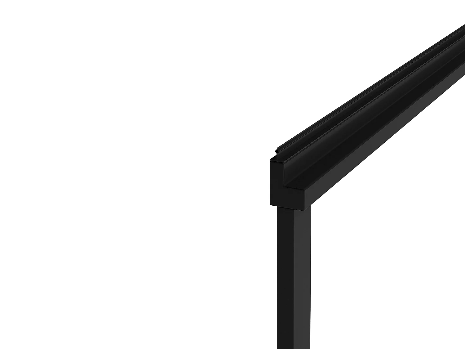 Parawan nawannowy przesuwny w kolorze czarnym matowym z wieszakiem na ręczniki – 120 × 140 cm – WAIMEA