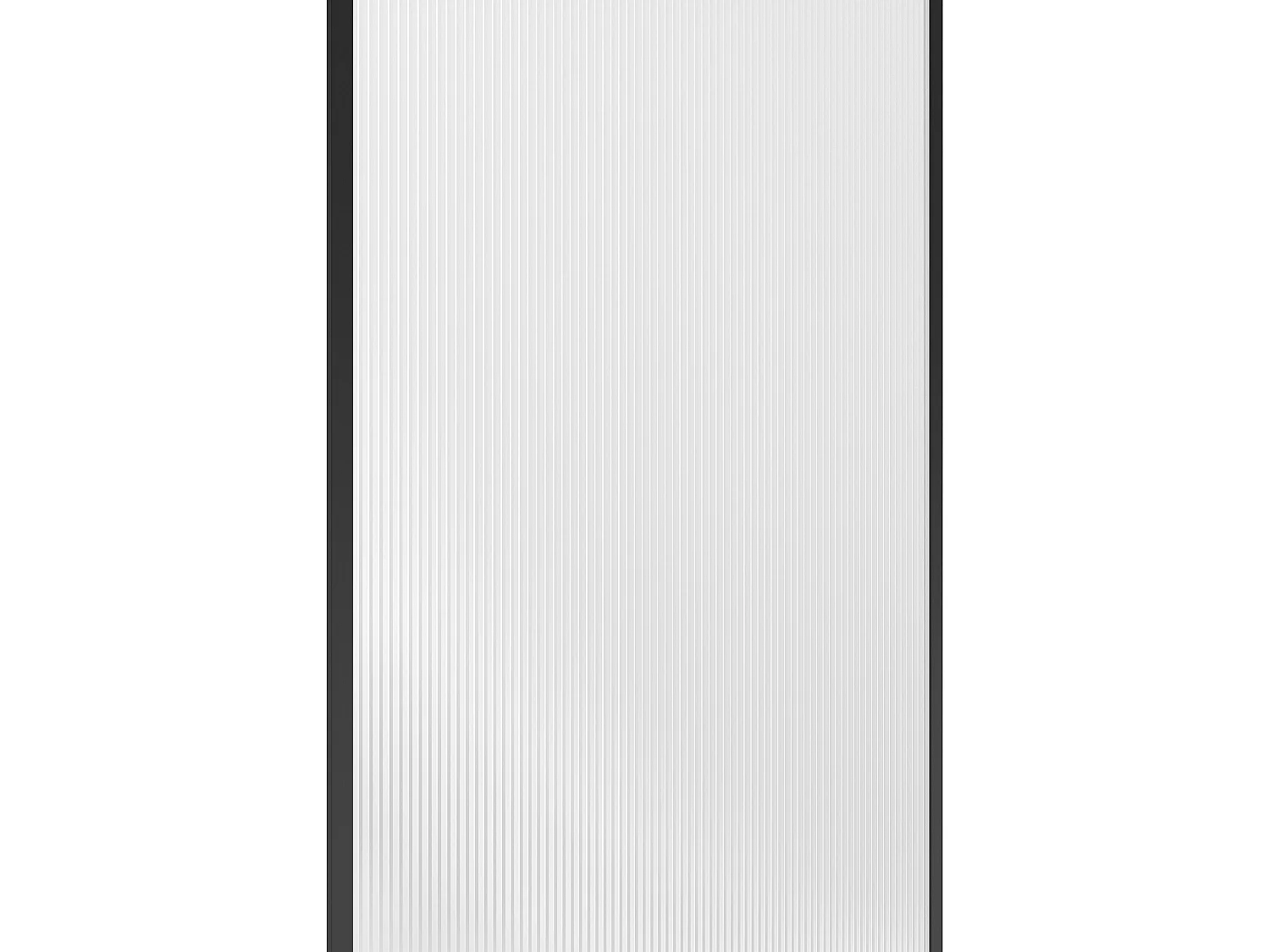 Duschtrennwand Seitenwand italienische Dusche - 120 x 200 cm - Schwarz matt - VIRANA