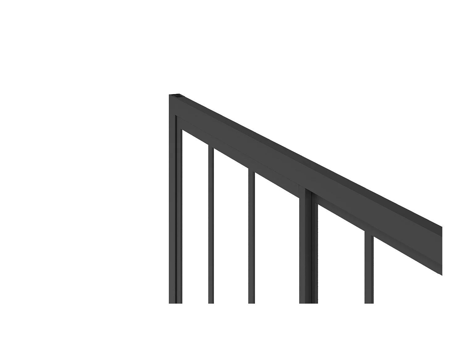 Porta per doccia scorrevole 120 x 195 cm Nero opaco Stile atelier - URBANIK