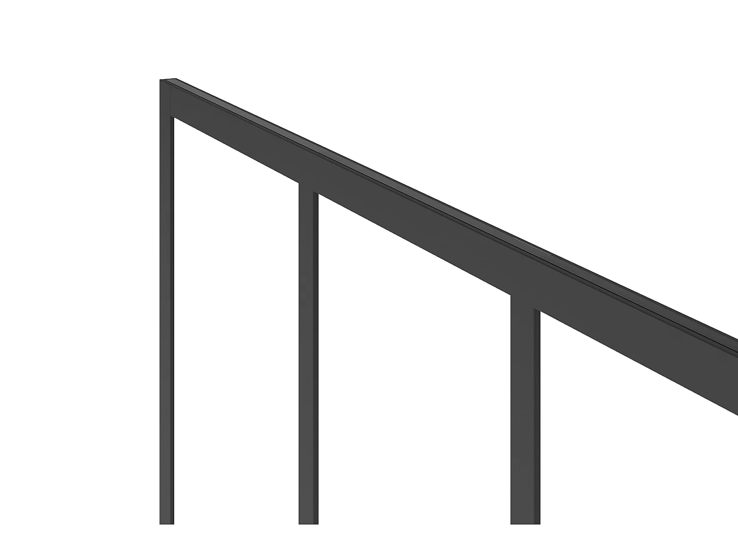 Ścianka prysznicowa czarna matowa styl industrialny - 120 x 200 cm - URBANIK