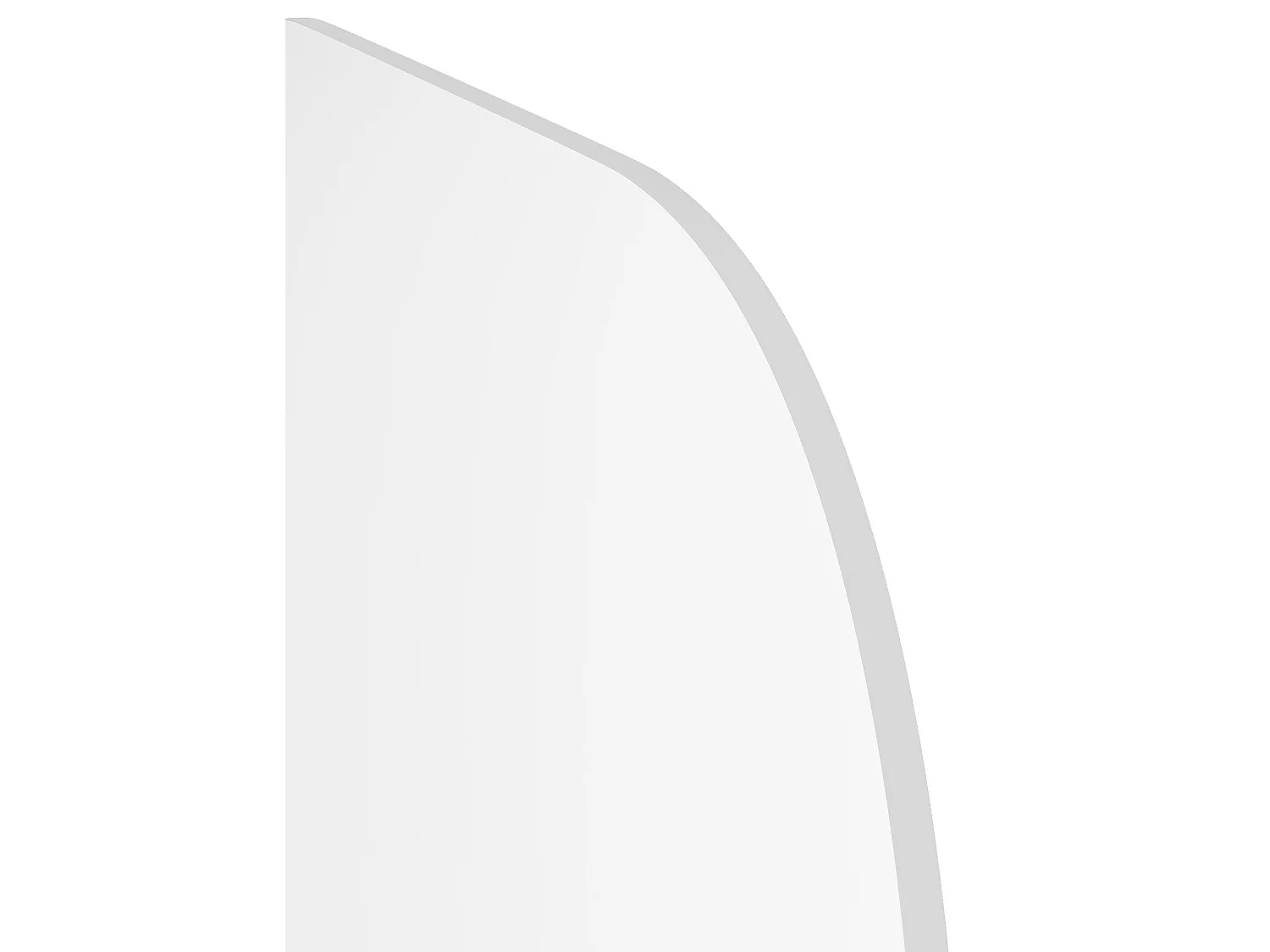 Parete per vasca da bagno reversibile con angoli arrotondati 80 x 140 cm Stile industriale - TIMOUR