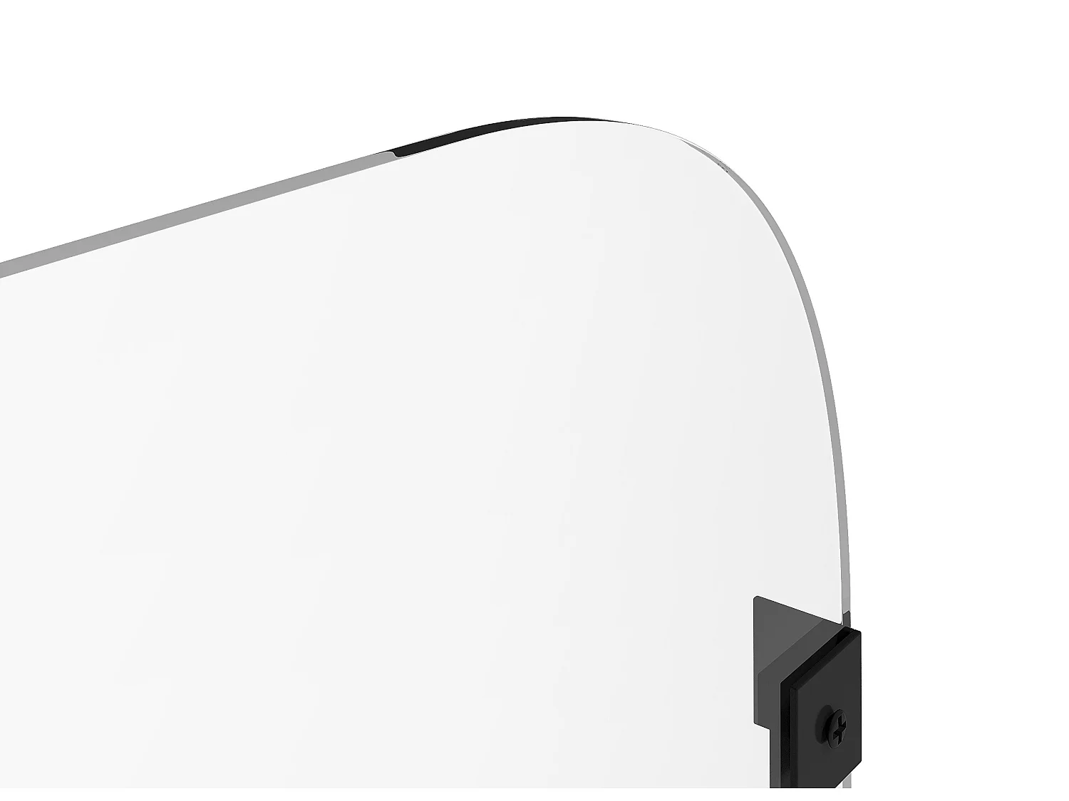 Parete per vasca da bagno reversibile con angoli arrotondati 80 x 140 cm Stile industriale - TIMOUR