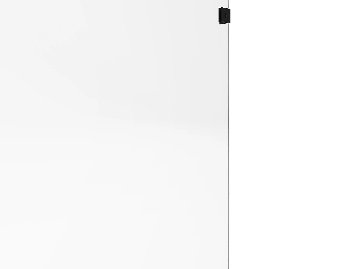 Parete per vasca da bagno reversibile con angoli arrotondati 80 x 140 cm Stile industriale - TIMOUR