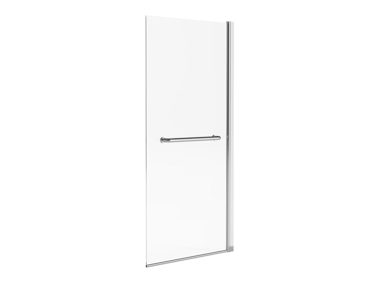 Duschtrennwand Badewanne - 70 x 140 cm - Metall - Chromfarben - TOBIN günstig online kaufen