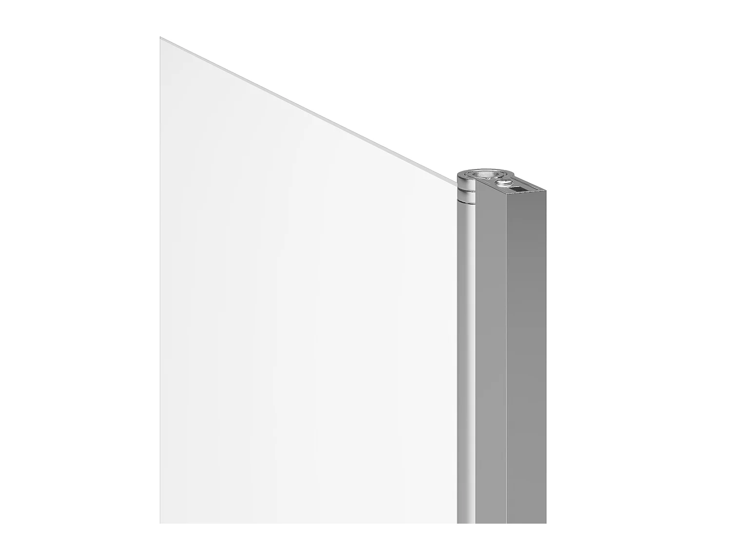 Badekarsskærm med håndklædeholder i krom metal i industriel stil - 70 x 140 cm - TOBIN