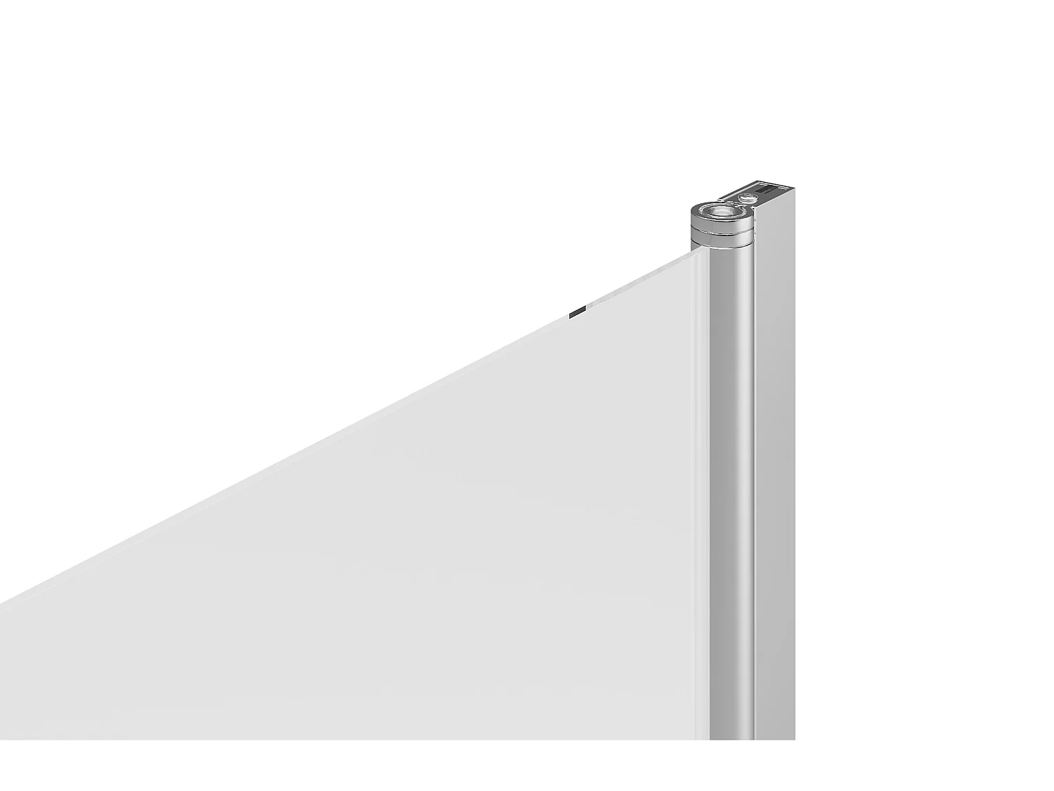 Duschtrennwand Badewanne - 70 x 140 cm - Metall - Chromfarben - TOBIN