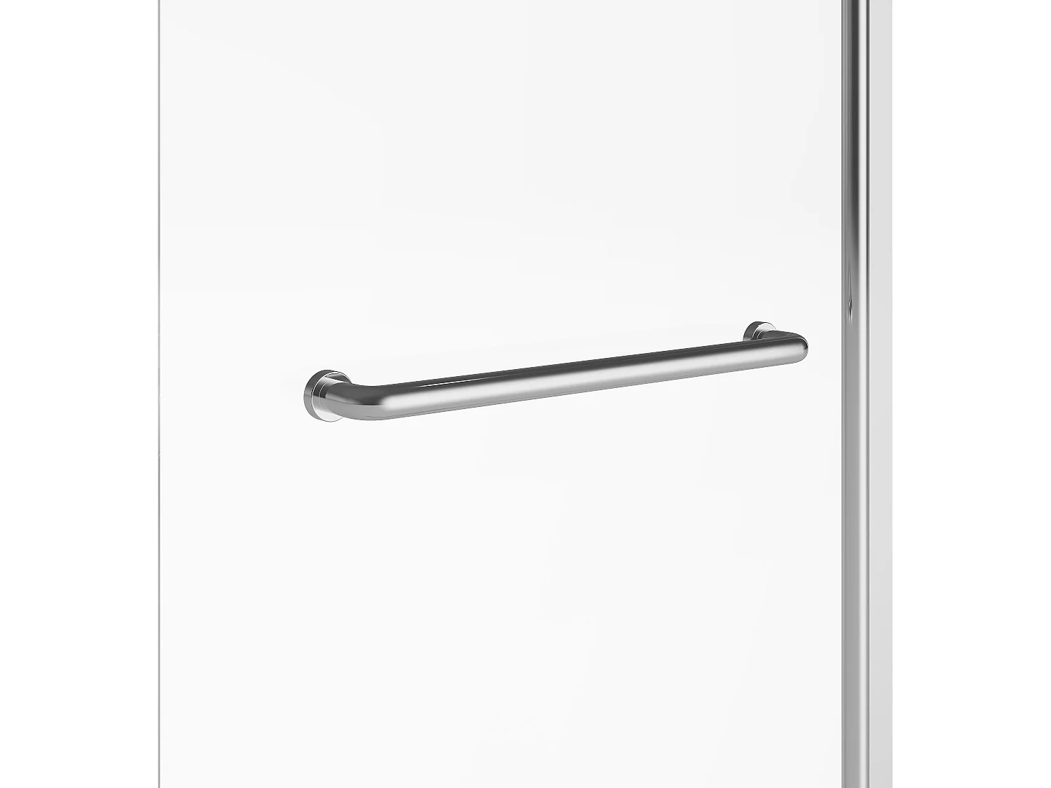 Duschtrennwand Badewanne - 70 x 140 cm - Metall - Chromfarben - TOBIN