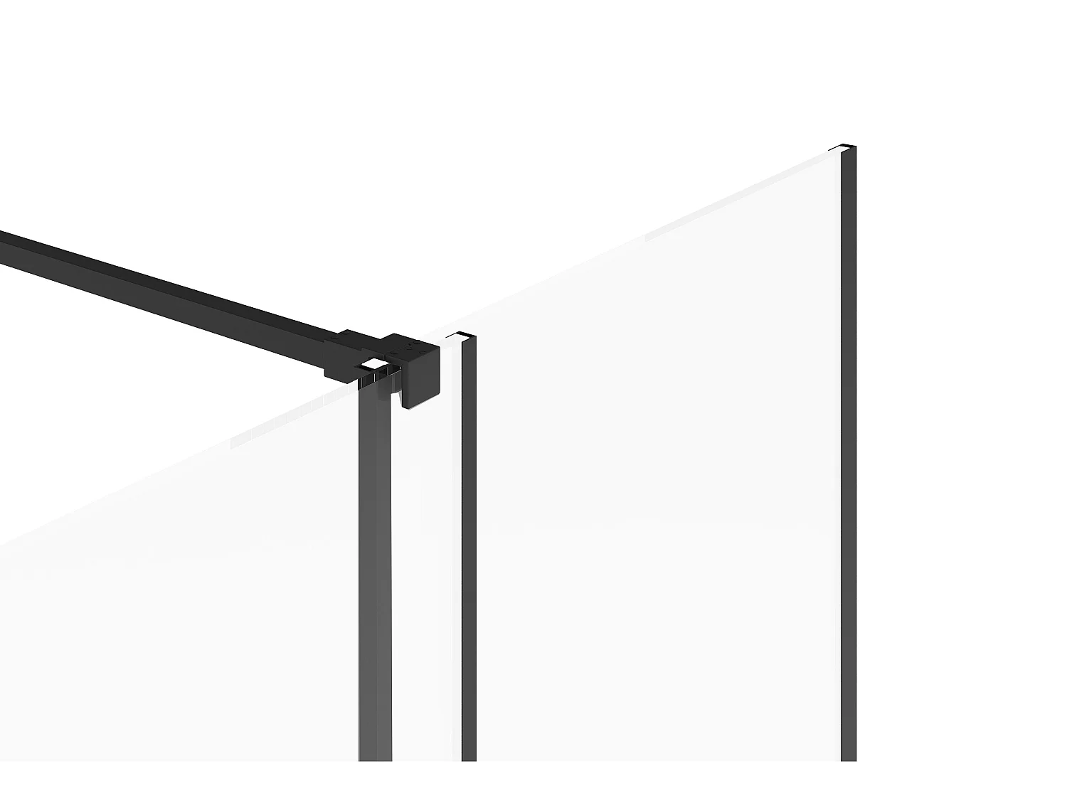 Ścianka do prysznica we włoskim stylu z drzwiami przesuwnymi z metalu w kolorze matowym czarnym w industrialnej stylistyce – 120 × 200 cm – YOREM