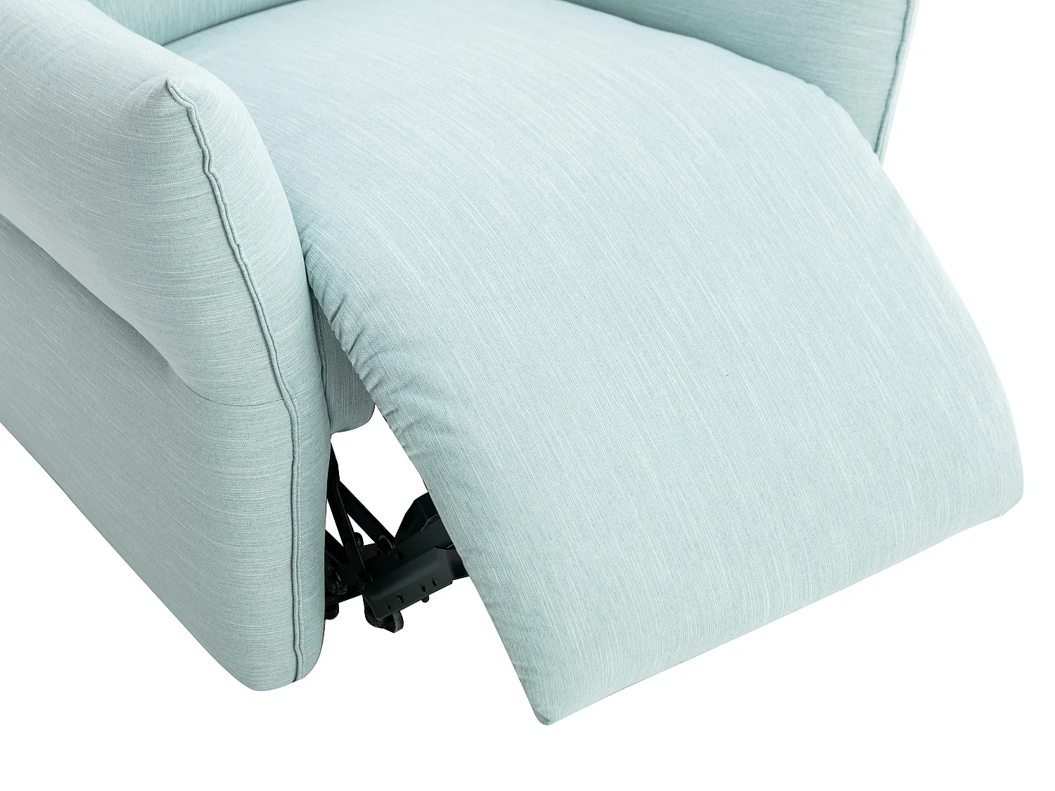 Fauteuil relax électrique en tissu bleu clair MODOC