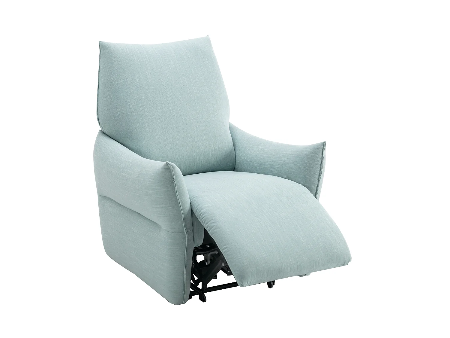 Fauteuil relax électrique en tissu bleu clair MODOC