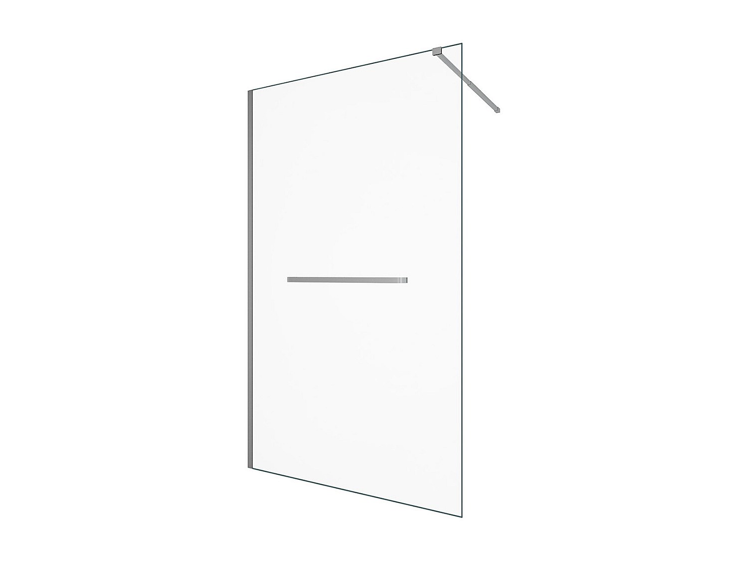 Duschtrennwand Seitenwand italienische Dusche mit Handtuchhalter - 120 x 20 günstig online kaufen