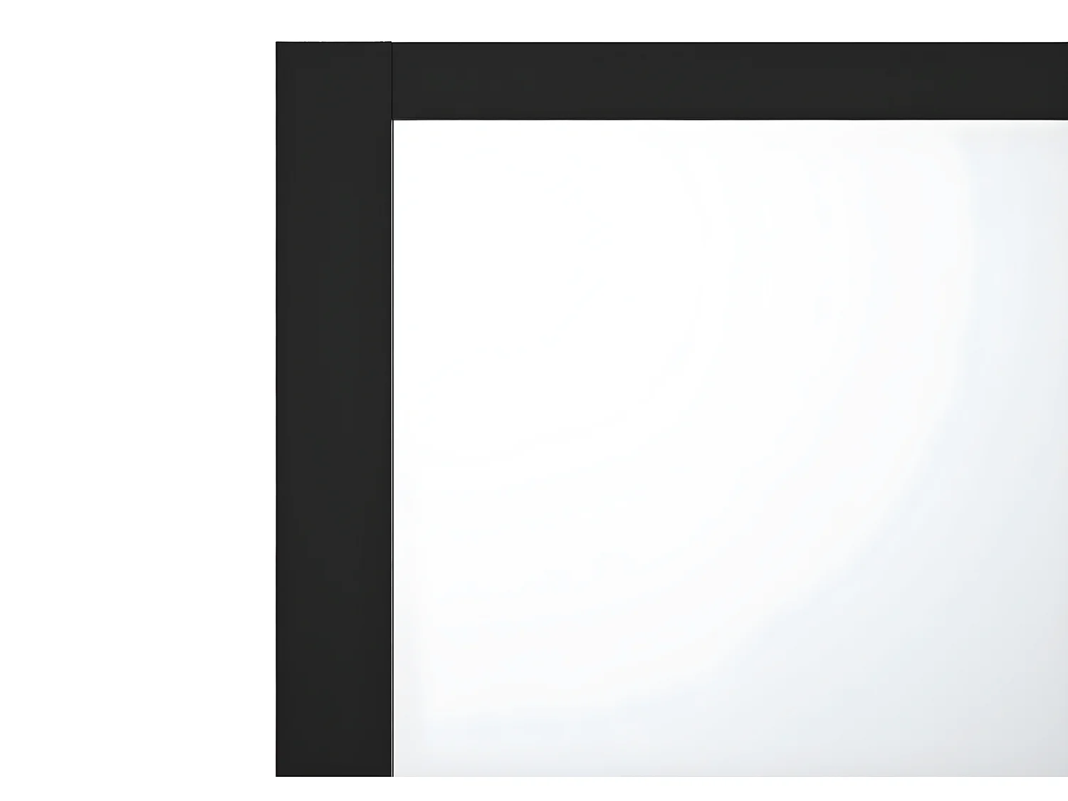 Pare baignoire noir mat style industriel - 70 x 140 cm - Verre trempé - BRADENTON