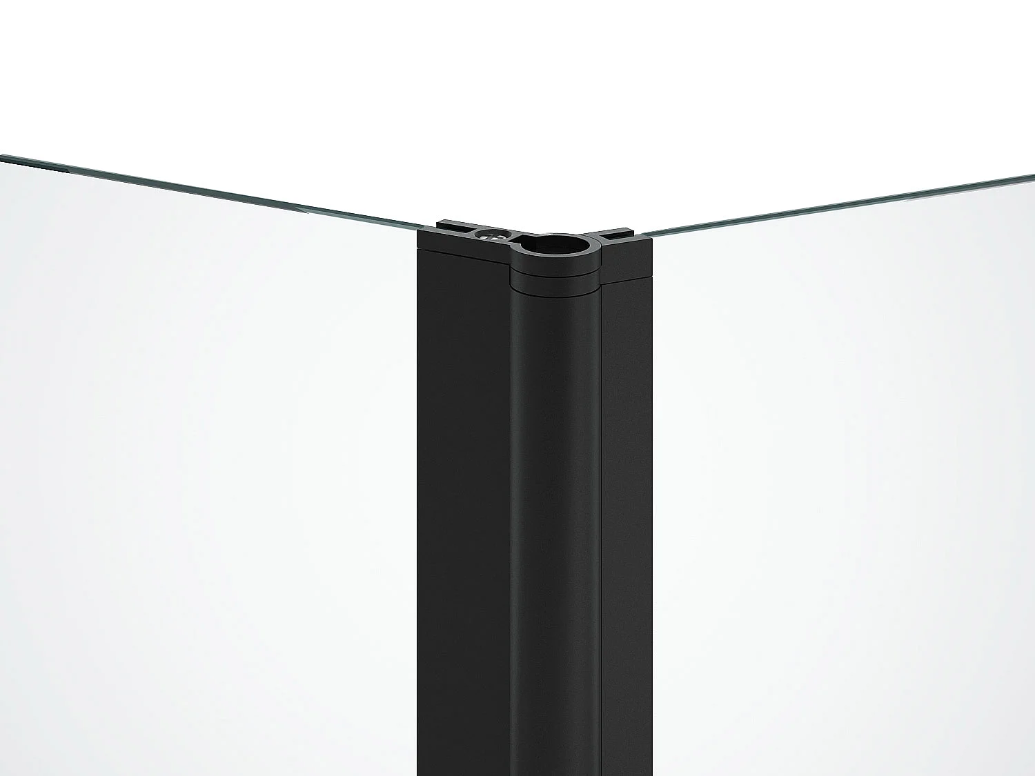 Parete per vasca da bagno con apertura girevole Nero opaco  (70 + 30) x 140 cm - PRIMAEL