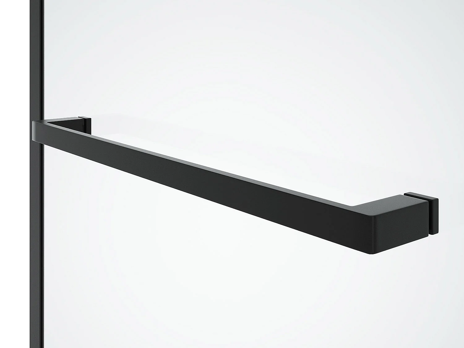 Parete per vasca da bagno con apertura girevole Nero opaco  (70 + 30) x 140 cm - PRIMAEL