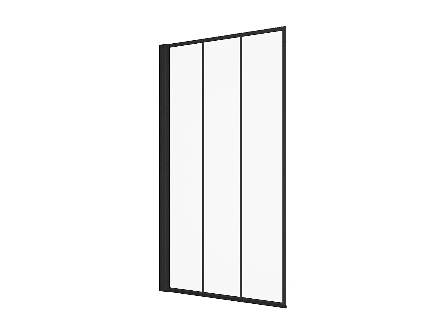 Painel de banheira giratório preto mate visual atelier 80 x 140 cm - DOLANA