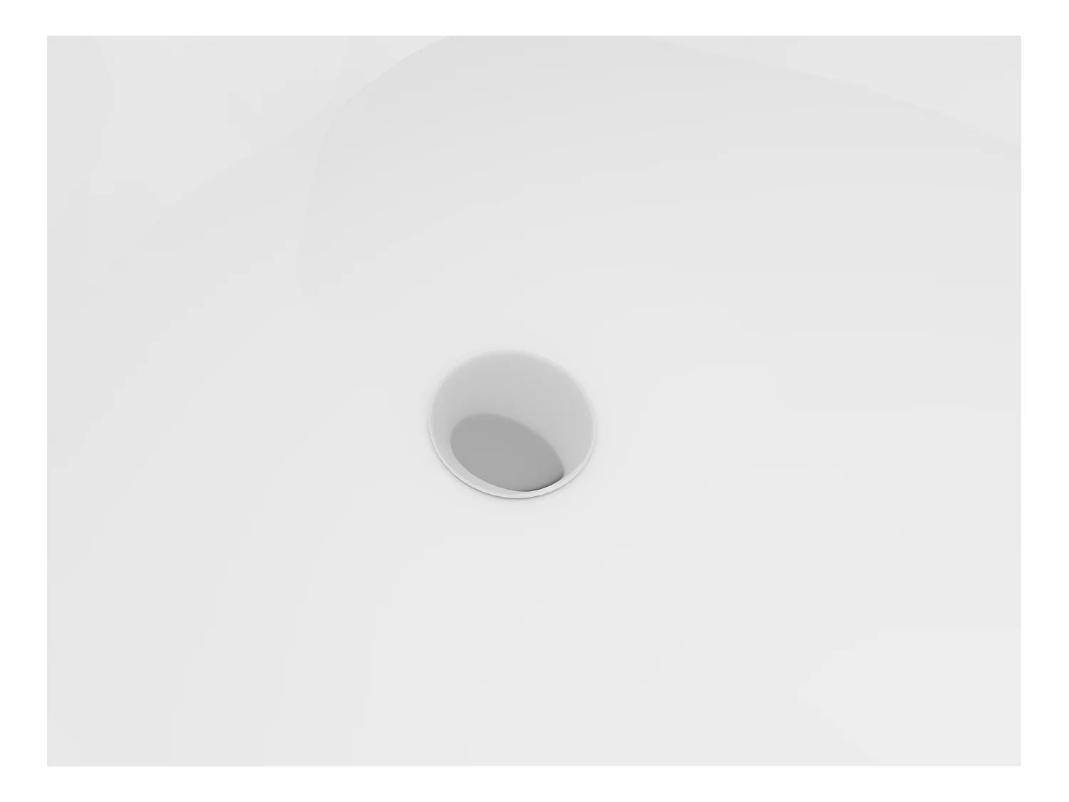 Halb freistehende Badewanne - 200L - 150 x 75 x 58 cm -  Acryl - Schwarz matt - DIVINA