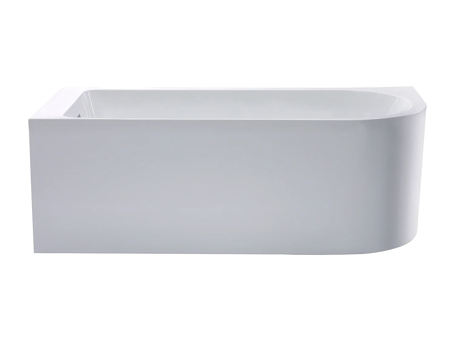 Eckbadewanne - 201L - 150 x 75 x 58 cm - Ecke Links - Weiß - AKINA