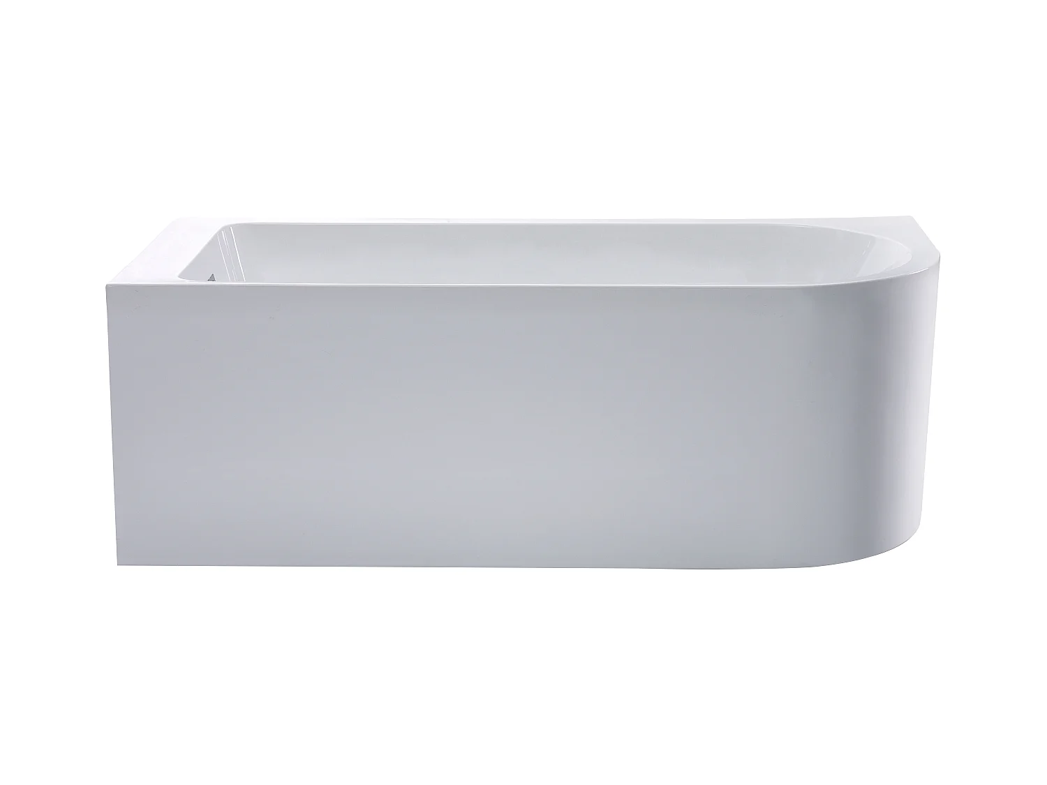 Bañera esquinera - 201L - 150 x 75 x 58 cm - blanco - Ángulo izquierdo - ANIKA