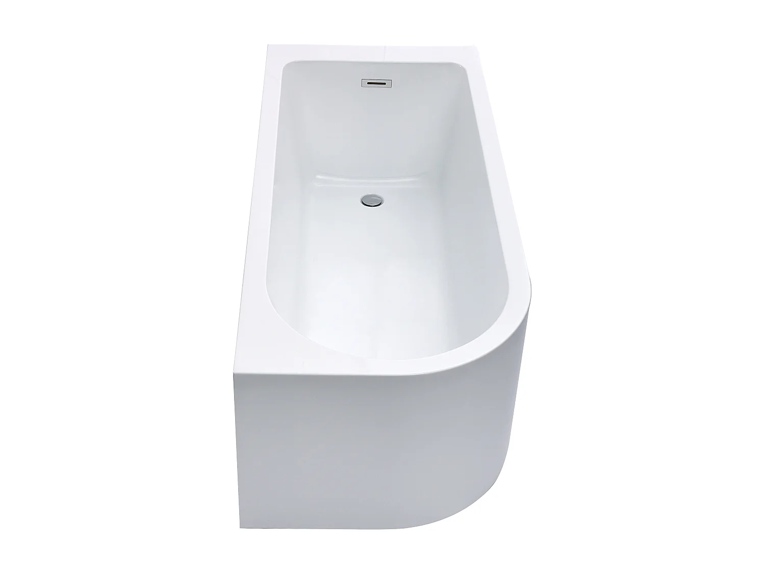Eckbadewanne - 201L - 150 x 75 x 58 cm - Ecke Rechts - Weiß - AKINA