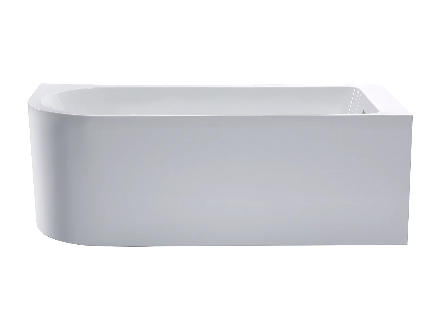 Eckbadewanne - 201L - 150 x 75 x 58 cm - Ecke Rechts - Weiß - AKINA