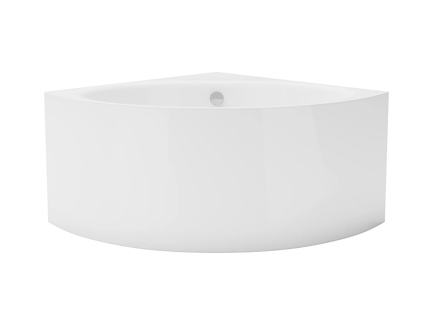 Hoekbad - 198 L - 120 x 120 x 63 cm - Wit - Acryl - COBITIS