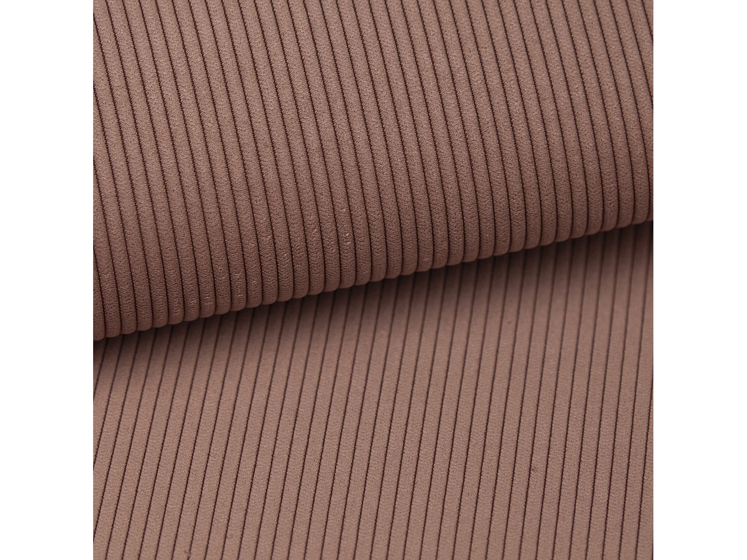 Divano letto angolare in Velluto a coste sottili Rosa - Angolo a sinistra - TEODORA di PASCAL MORABITO