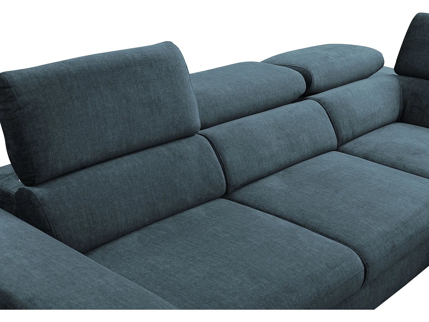 Divano letto angolare in Tessuto Blu notte - Angolo a destra - SEPINA di PASCAL MORABITO