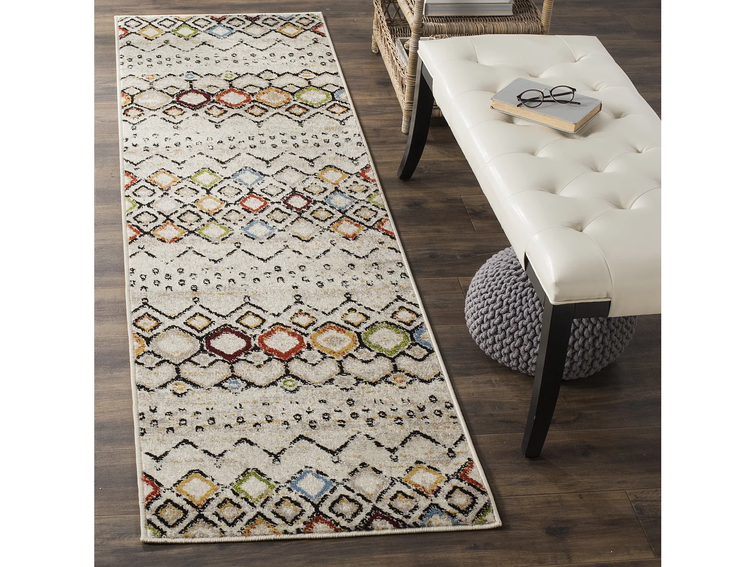Tapis Neutre/Multicolore 69 X 244 cm - Cullen