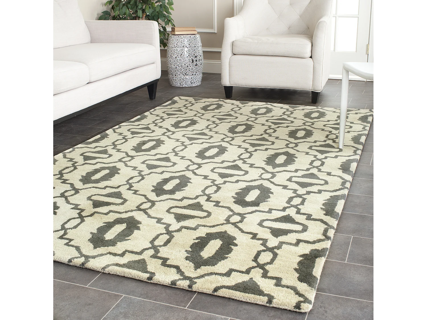 Tapis Beige & Gris 152 X 244 cm - Mercer