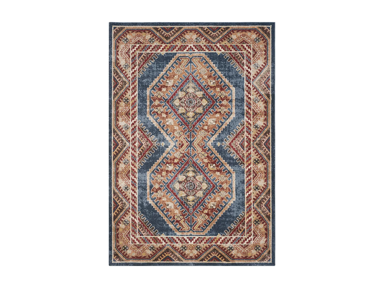 Tapis Bleu/Rouge 160 X 229 cm - Izad