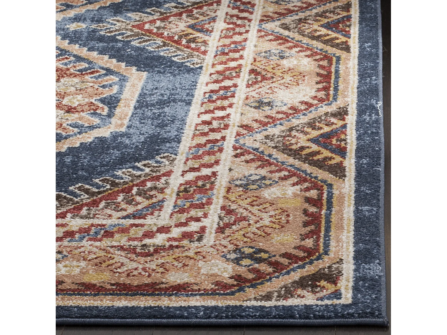 Tapis Bleu/Rouge 160 X 229 cm - Izad