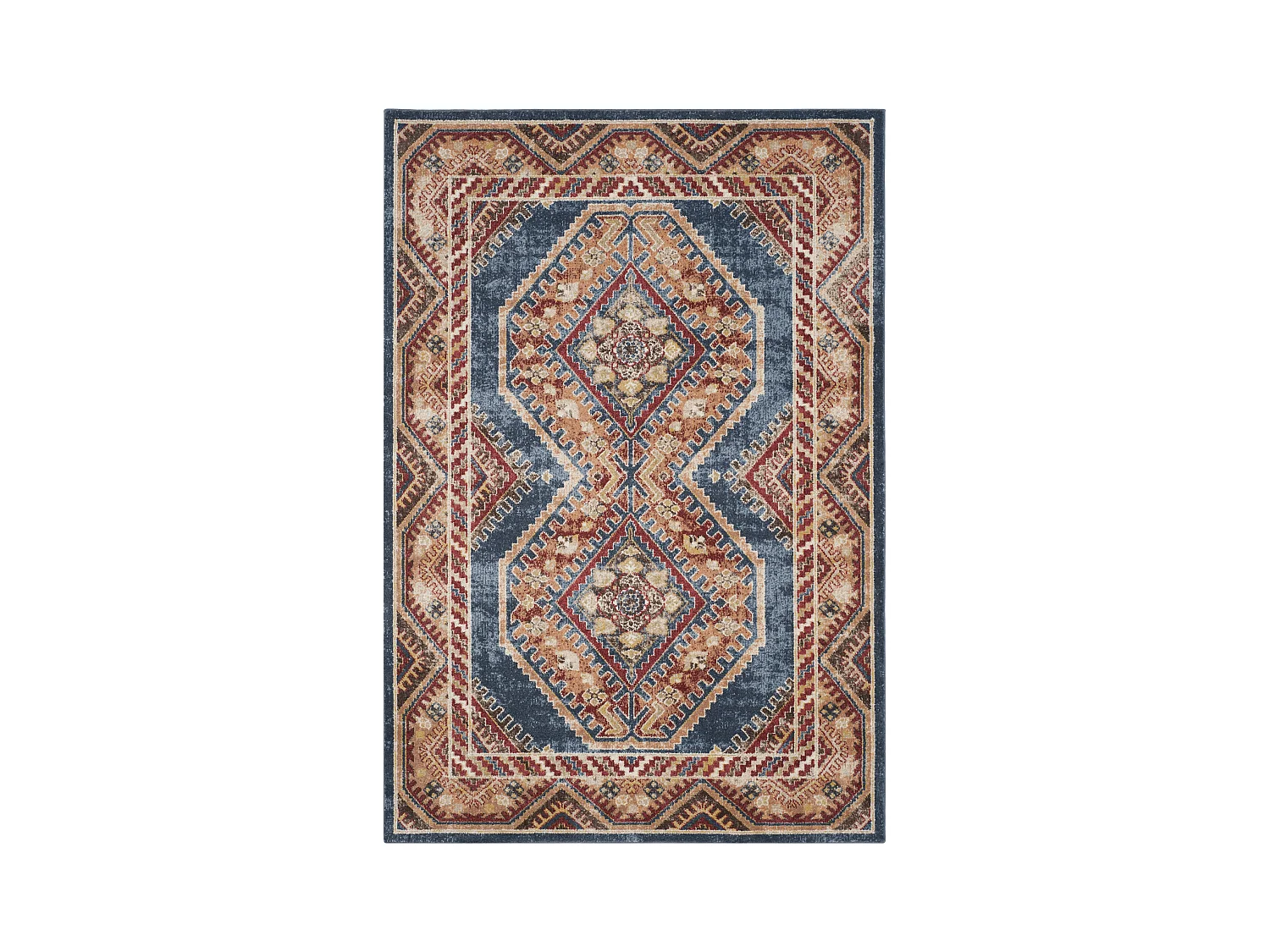 Tapis Bleu/Rouge 160 X 229 cm - Izad