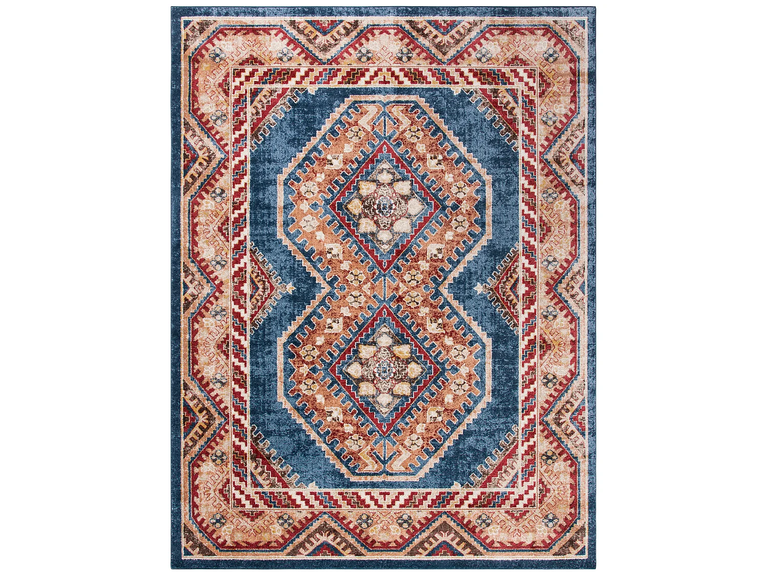 Tapis Bleu/Rouge 160 X 229 cm - Izad