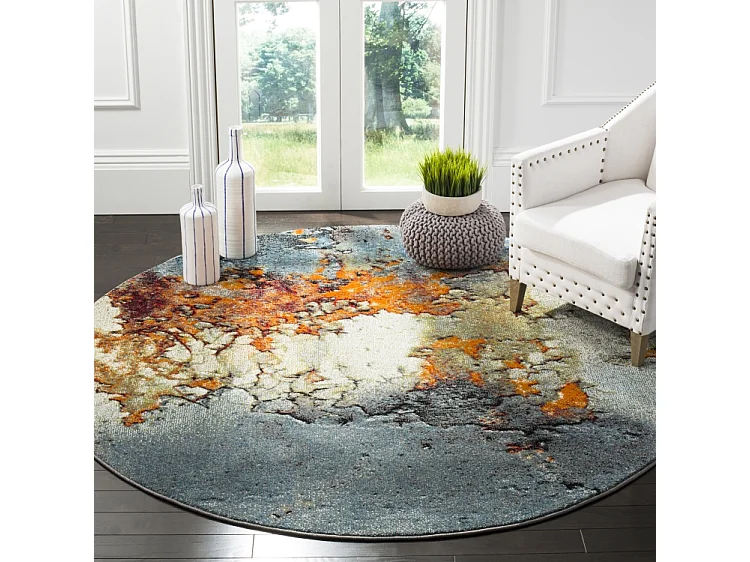 Tapis Bleu 122 X 122 cm - Stephaine