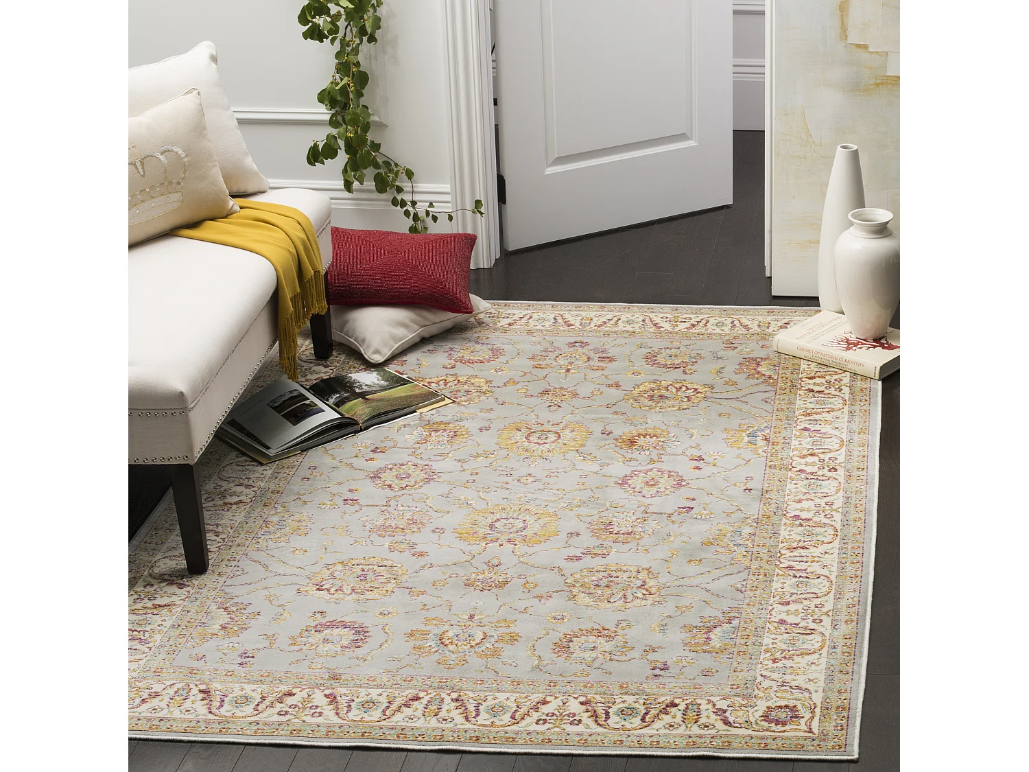 Tapis Gris/Neutre 122 X 170 cm - Carolyn