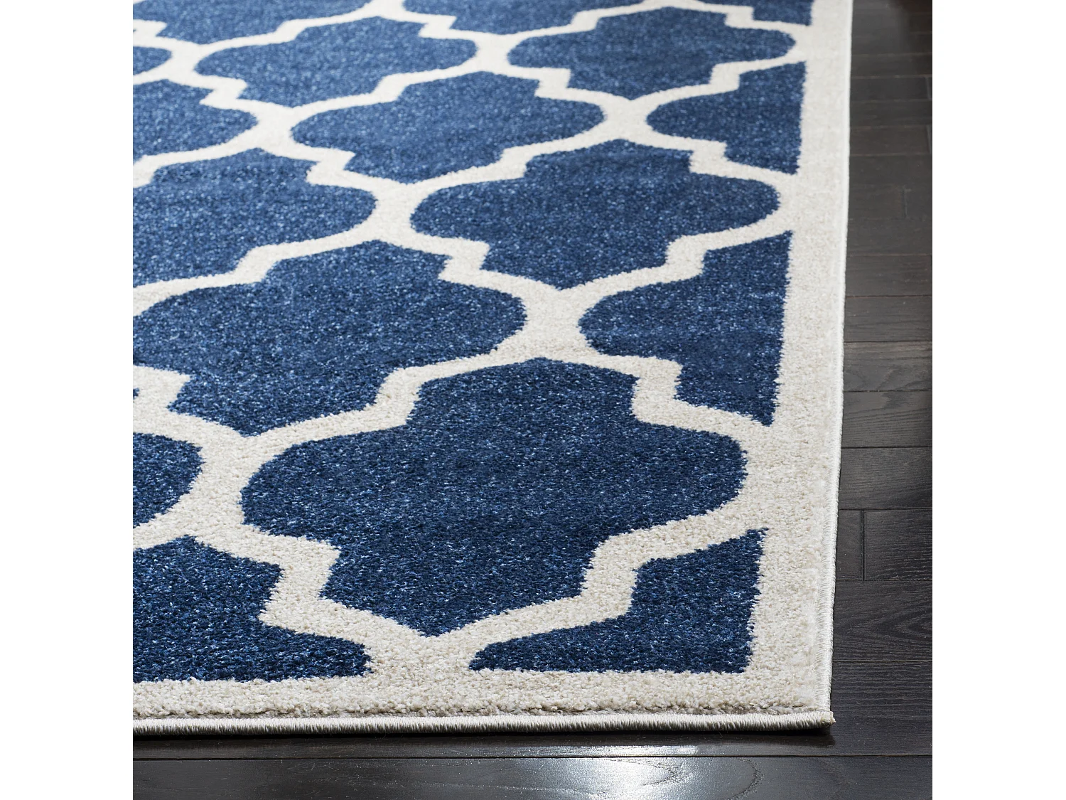 Tapis Bleu Marine/Neutre 236 x 305 cm - Derby