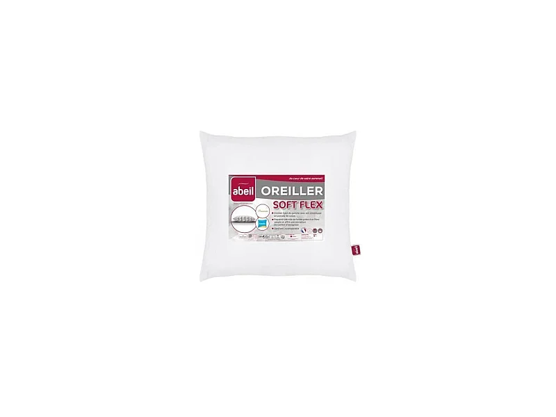 ABEIL Oreiller Aerelle Soft Flex - 60 x 60 cm - Blanc