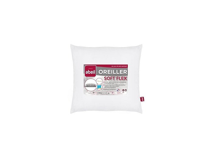Pack oreiller et Couette de lit premium tempérée 350g blanc Aerelle soft flex A