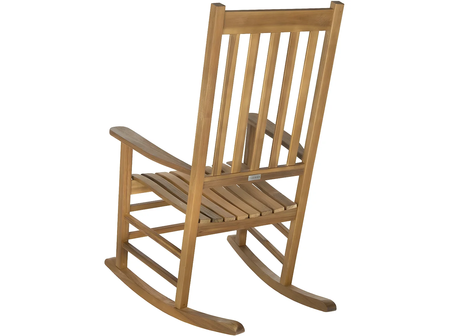 Fauteuil à bascule pour l'extérieur TEAK 66 X 85 X 113 cm - Shasta