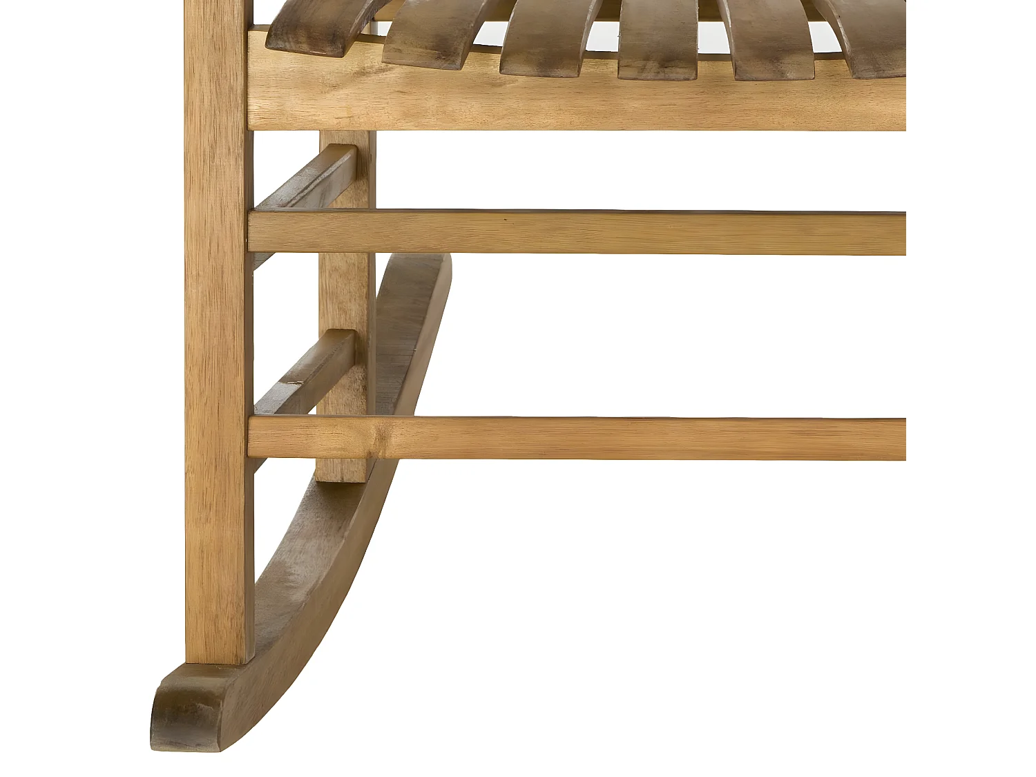 Fauteuil à bascule pour l'extérieur TEAK 66 X 85 X 113 cm - Shasta