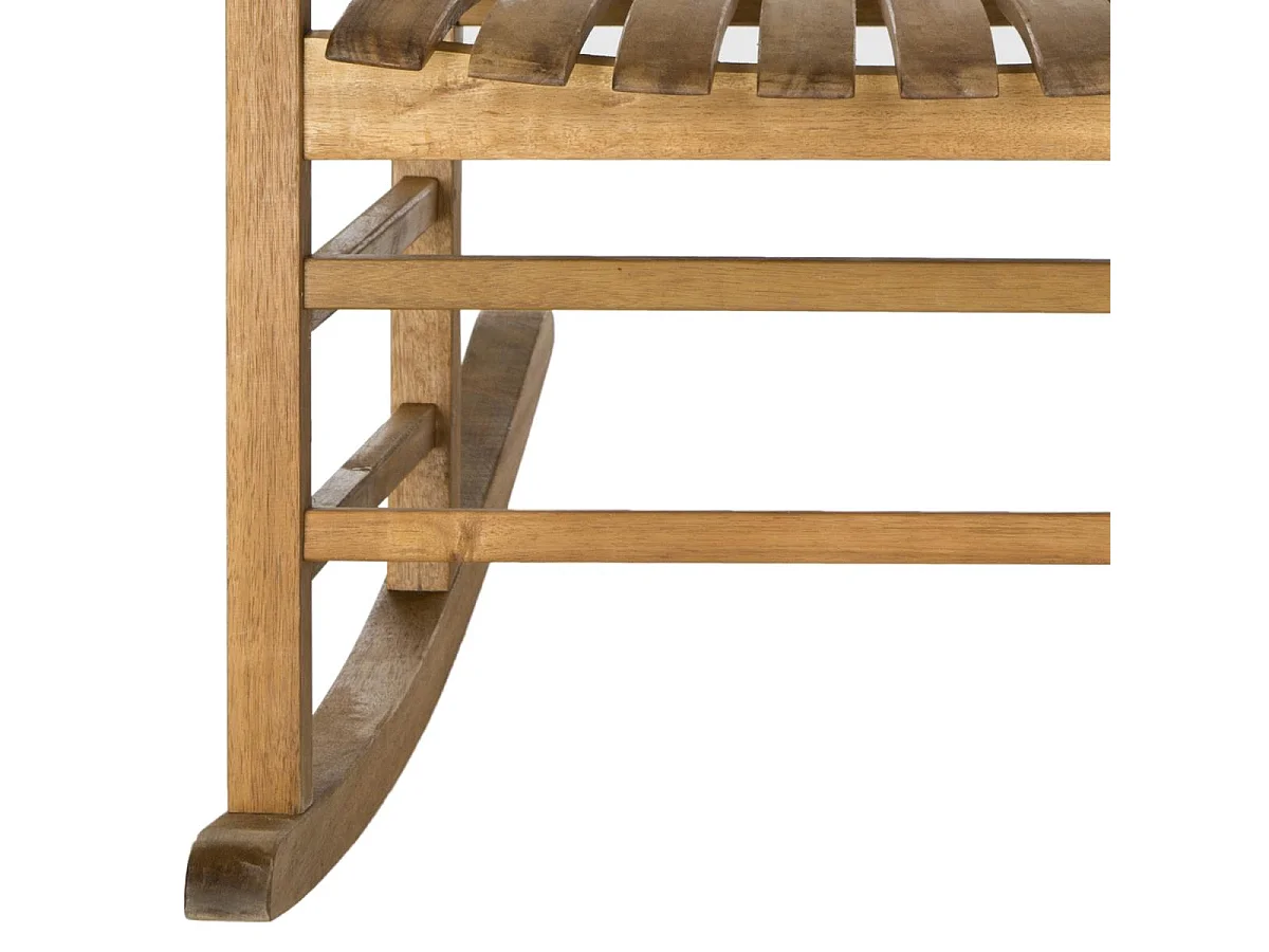 Fauteuil à bascule pour l'extérieur TEAK 66 X 85 X 113 cm - Shasta