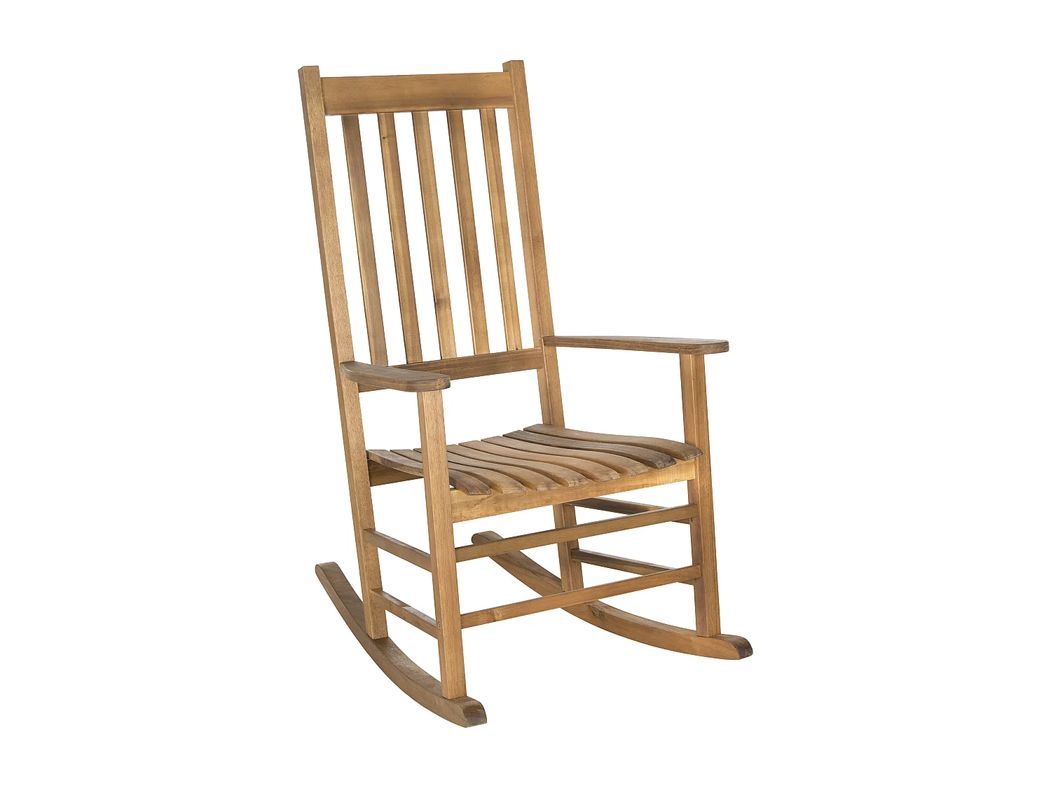 Fauteuil à bascule pour l'extérieur TEAK 66 X 85 X 113 cm - Shasta